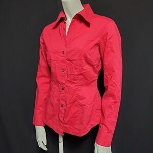 New York & Company Pink Button Down Shirt (XS)